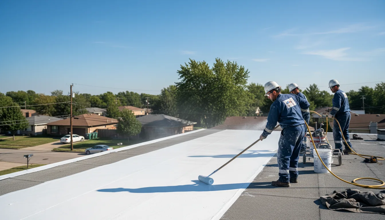 Commercial roof coating in Sauk Centre, MN near me